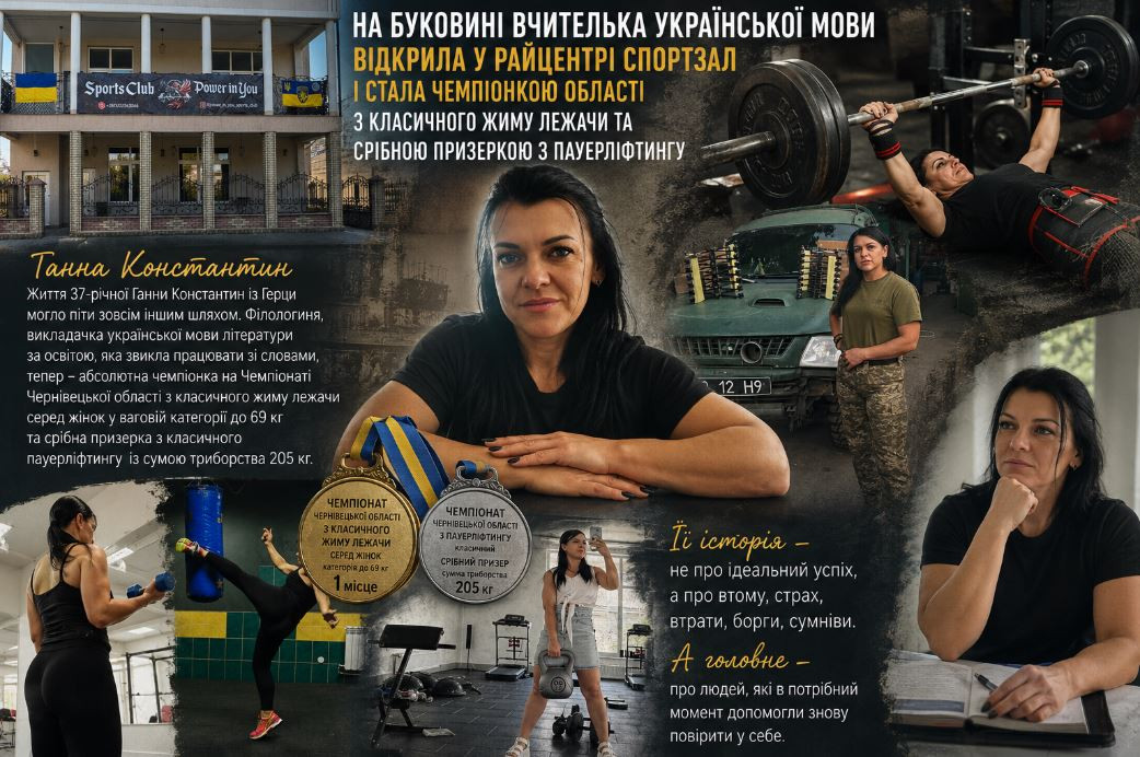 Вчителька української мови відкрила спортзал і стала чемпіонкою області